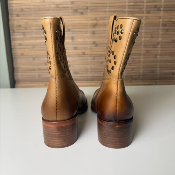 Free People Harmony Studded Ankle Boots in Biscuit 8.5 - Picture 7 of 11